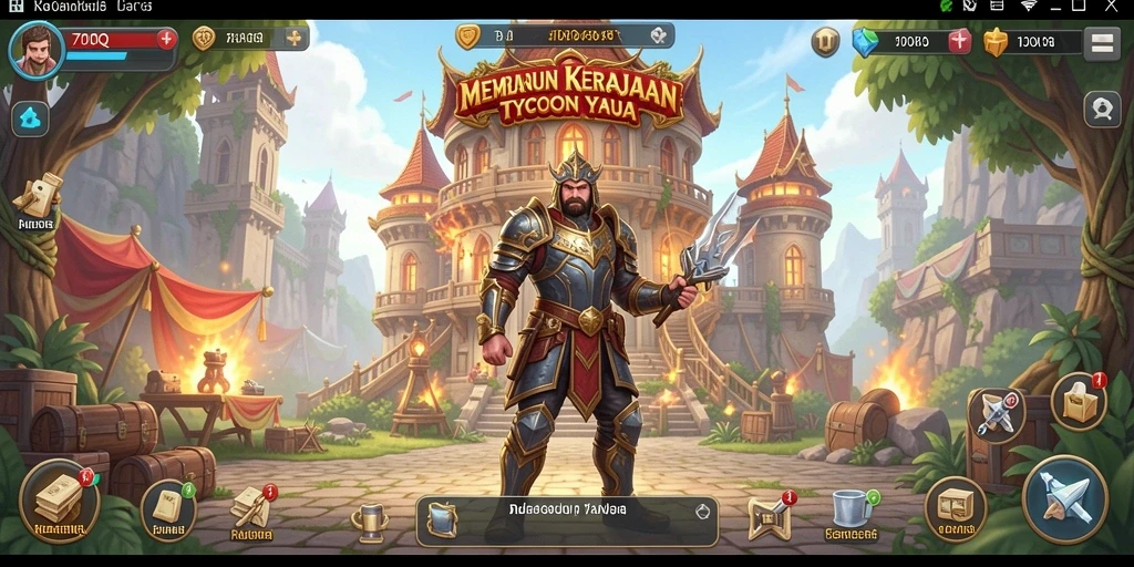 Screenshot gameplay 700Q yang menampilkan kebangkitan bisnis Tycoon.