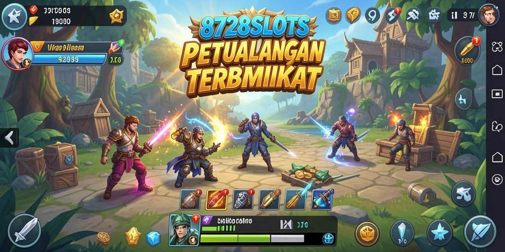 Tampilan gameplay <strong>8728SLOTS</strong> yang penuh aksi dan menjelajahi dunia terbuka.