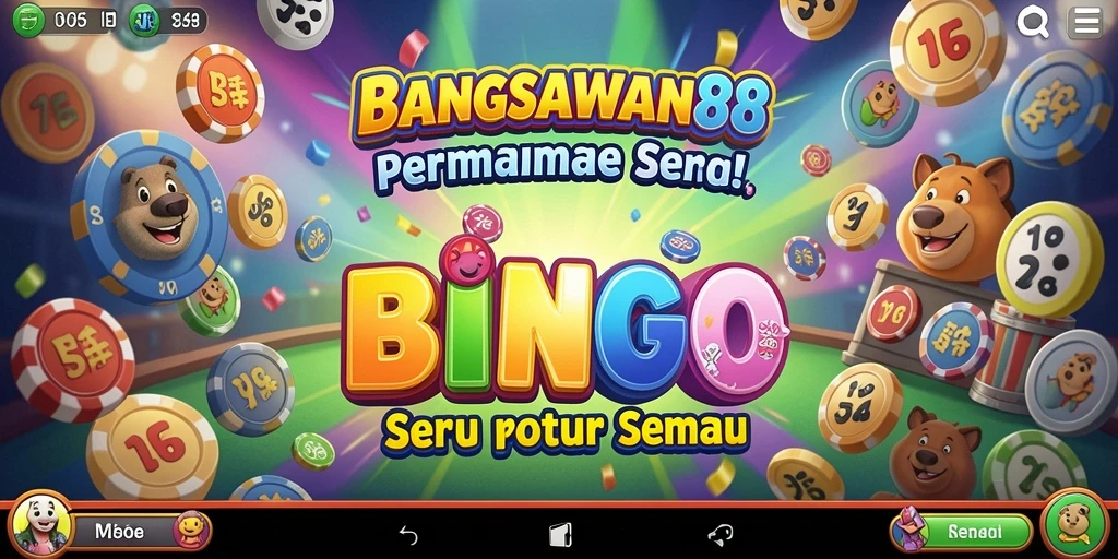 Tangkapan layar utama BANGSAWAN88 menunjukkan gameplay Bingo yang seru.