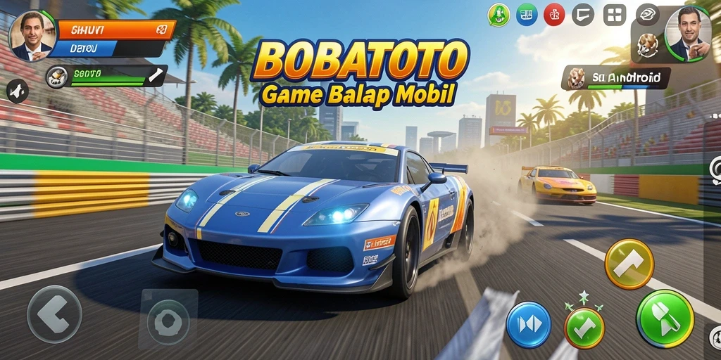 Gameplay BOBATOTO yang seru dan mendebarkan saat balapan.