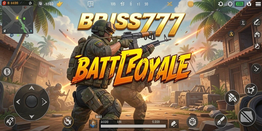 Tampilan gameplay seru di dalam BPJS777 Battle Royale.