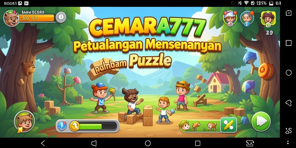 Tampilan gameplay CEMARA777 yang menarik dan penuh tantangan puzzle.