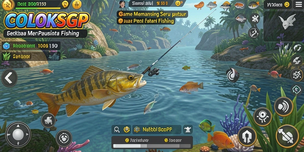 Tampilan gameplay <strong>COLOKSGP</strong> yang seru dan menantang saat memancing.