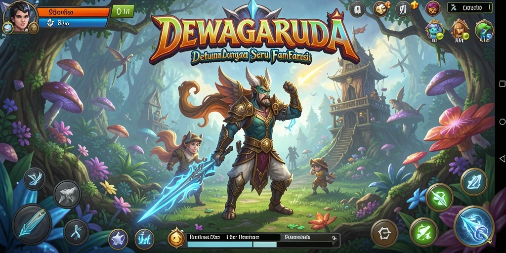 Tampilan menarik dari gameplay DEWAGARUDA yang memukau.