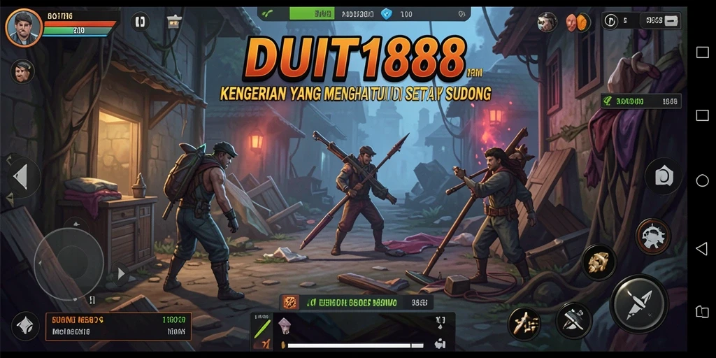 Tampilan gameplay menegangkan dari DUIT188 dengan suasana Horror yang mencekam.