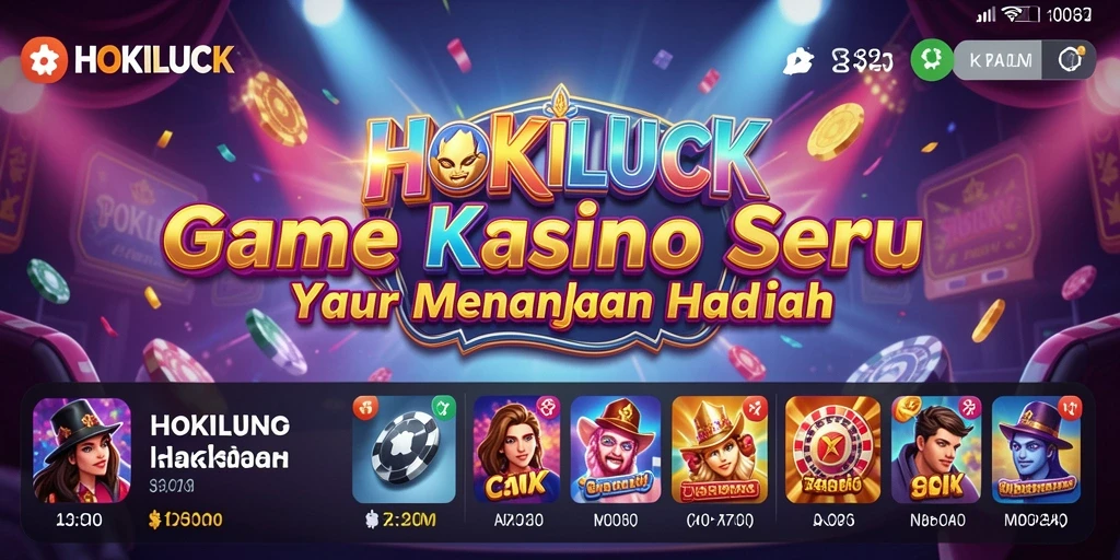 Tampilan gameplay HOKILUCK yang menegangkan dan menarik.