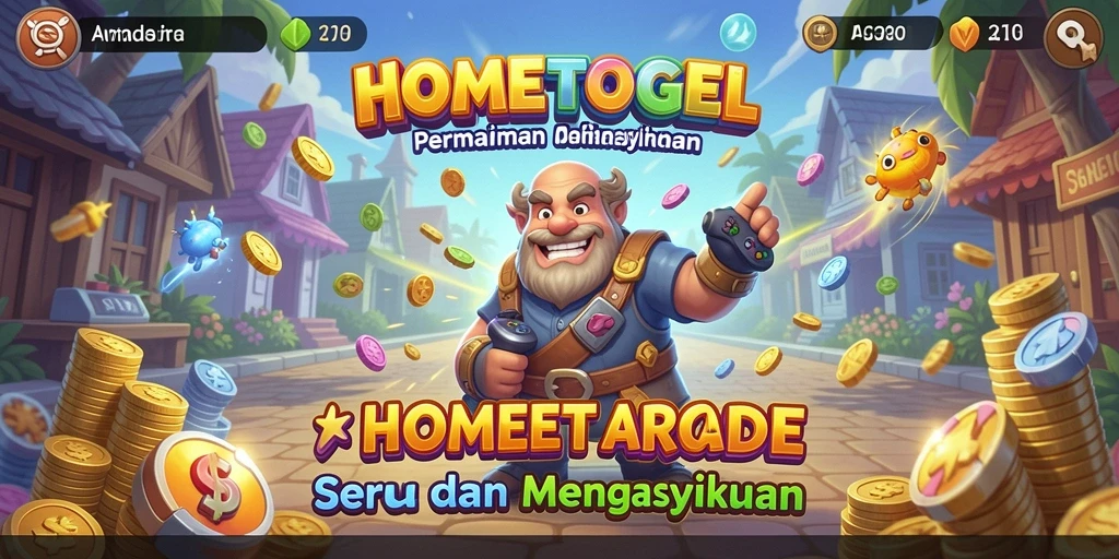 Tampilan gameplay menarik dari HOMETOGEL yang menguji keterampilan Anda.