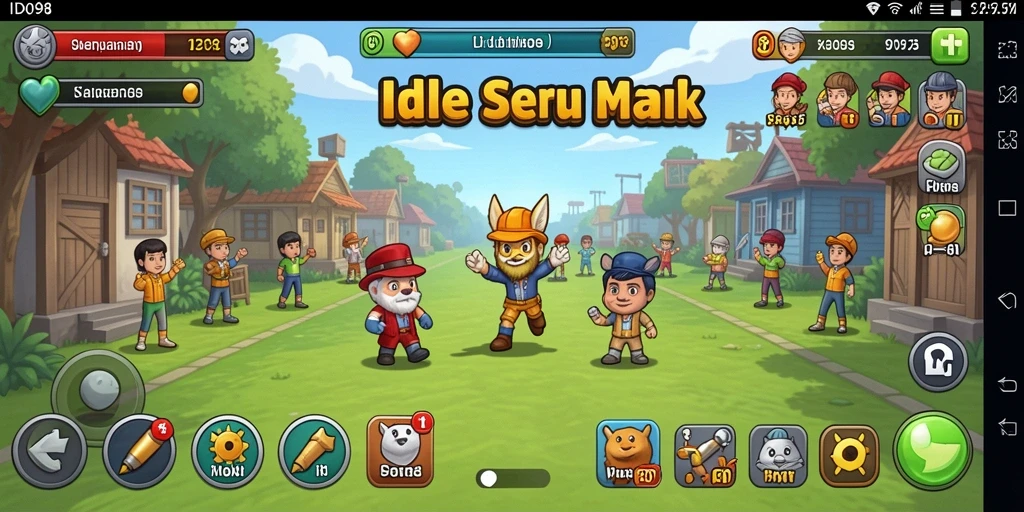 Tampilan gameplay menarik dari ID098 yang penuh dengan aksi Idle.