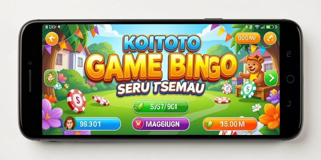 Tampilan gameplay KOITOTO dengan aksi Bingo yang seru.