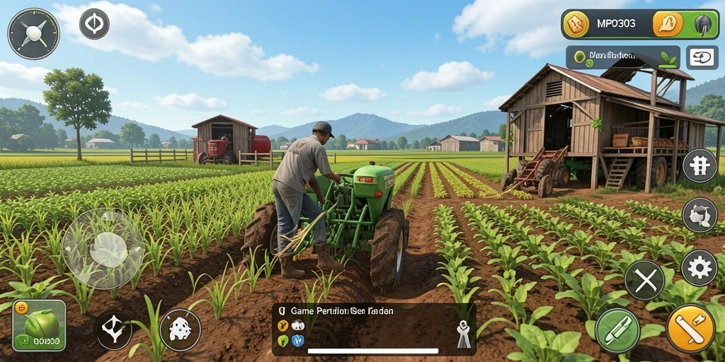 Gameplay MPO303 yang menyenangkan dan interaktif dalam bertani.