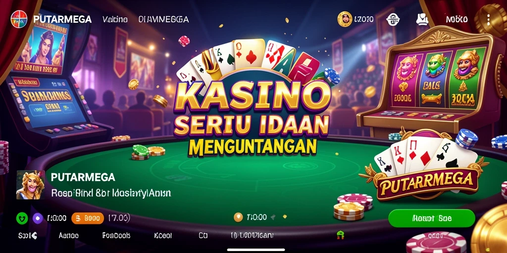 Gameplay PUTARMEGA yang mendebarkan dan menarik.