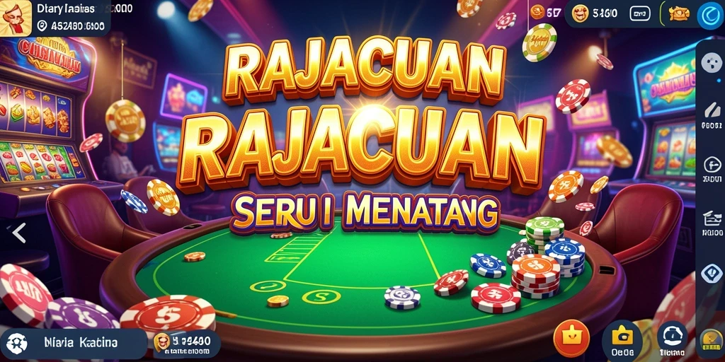 Tampilan gameplay seru dari RAJACUAN yang menggugah selera kasino.