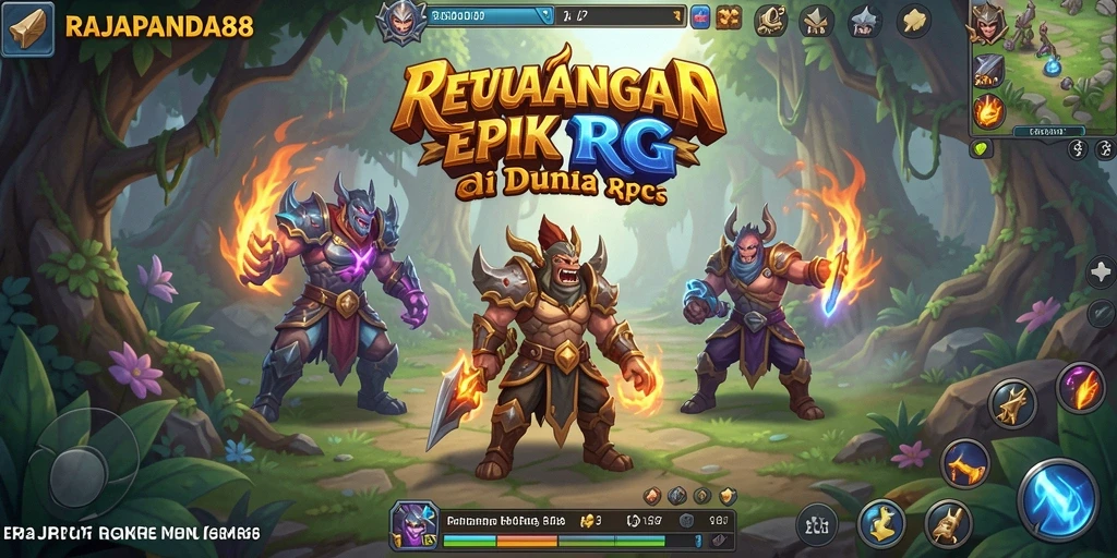 Tampilan menakjubkan dari gameplay RAJAPANDA88 di dunia RPG.