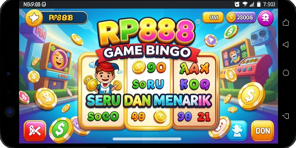 Tampilan gameplay seru dalam aplikasi RP888 Bingo.