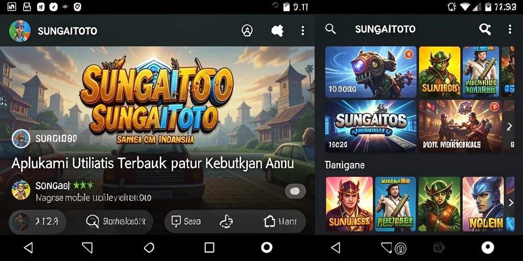 Tampilan screenshot SUNGAITOTO dengan fitur utilitas canggih.