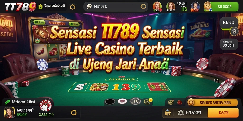 Screenshot gameplay Live Casino yang mendebarkan dan interaktif.