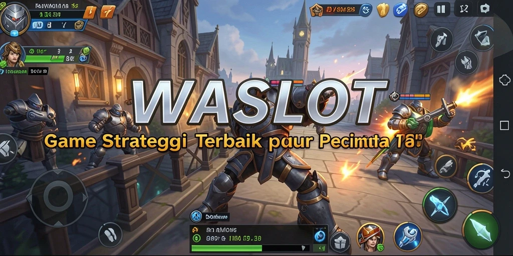 Tangkapan layar utama dari <strong>WASLOT</strong> yang menampilkan gameplay strategi mendebarkan.