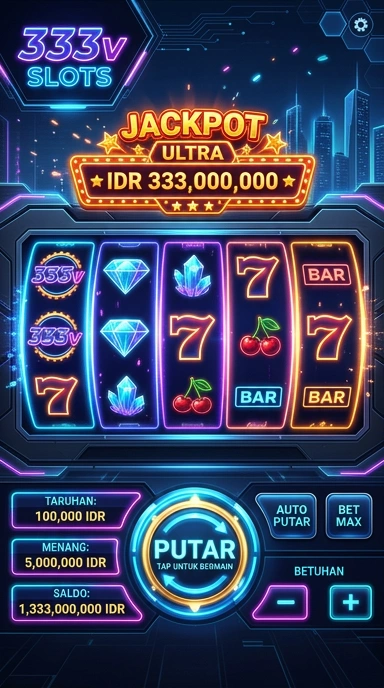 Screenshot aplikasi 333v menampilkan berbagai kategori aplikasi.